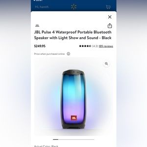 JBL PULSE 4 WATERPROOF SPEAKER